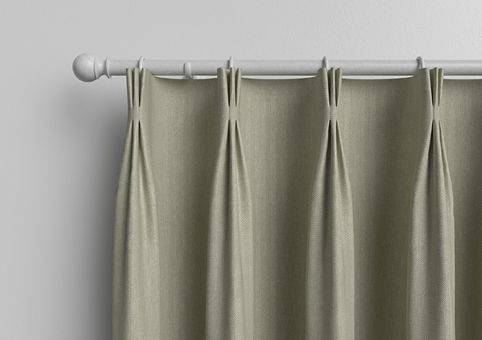 Delicate Chevron, Apple - Made to Measure Curtains - Image 11
